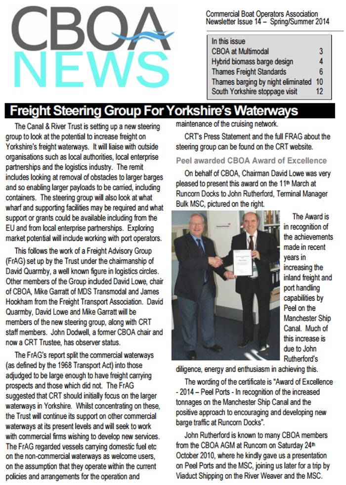 Newsletter Spring/ Summer 2014